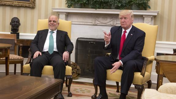 Trump promete a Al Abadi «acelerar» su apoyo a Irak para combatir al Daesh