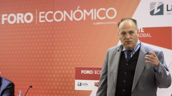 Javier Tebas: «La Premier League puede llevarse a nuestros mejores jugadores»