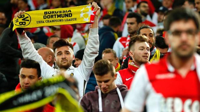 #Bedforawayfans: el señorío del Dortmund con los aficionados del Mónaco