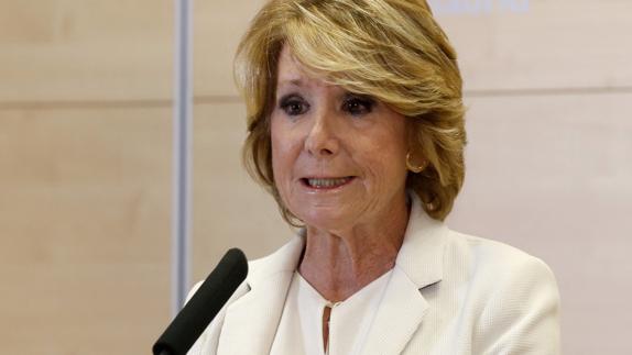 Esperanza Aguirre dimite por «no haber vigilado» a Ignacio González