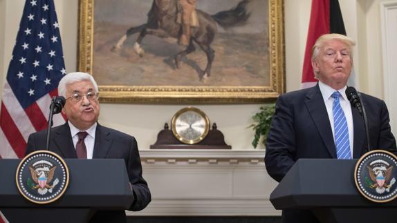 Trump se ofrece como «facilitador» de la paz entre israelíes y palestinos