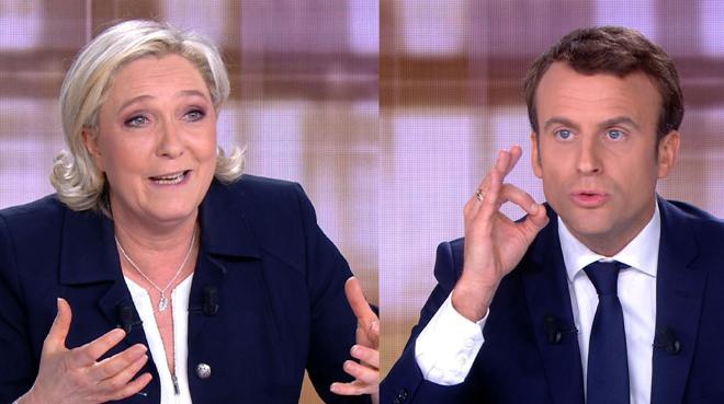 Macron cree necesario debatir con Le Pen «aunque uno se ensucie un poco»