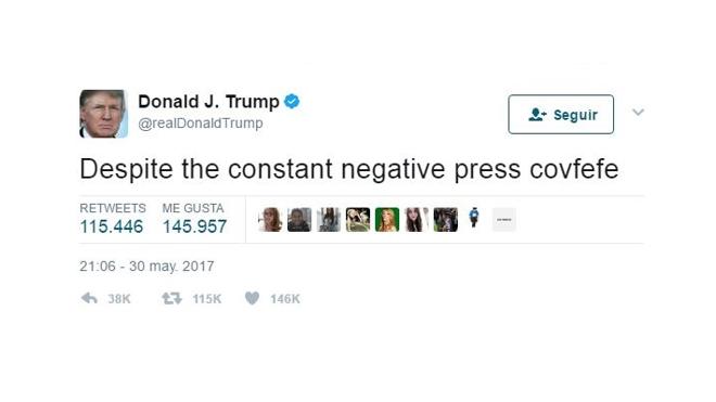 «Covfefe»: el tuit de Trump que desata burlas en la red