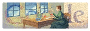 Marie Curie irradia Google