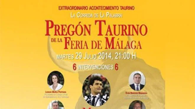 Pregón de la Feria Taurina de Málaga 2014