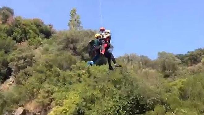 Rescatan a una excursionista tras fracturarse la tibia en la Sima del Diablo