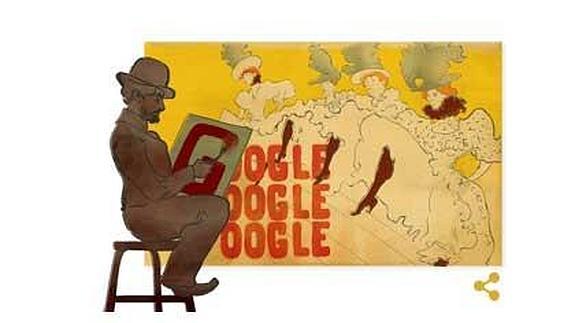 Google recuerda a Toulouse-Lautrec en el 150 aniversario de su nacimiento