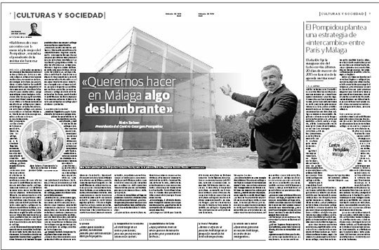 Alain Seban: «Queremos hacer en Málaga algo deslumbrante»