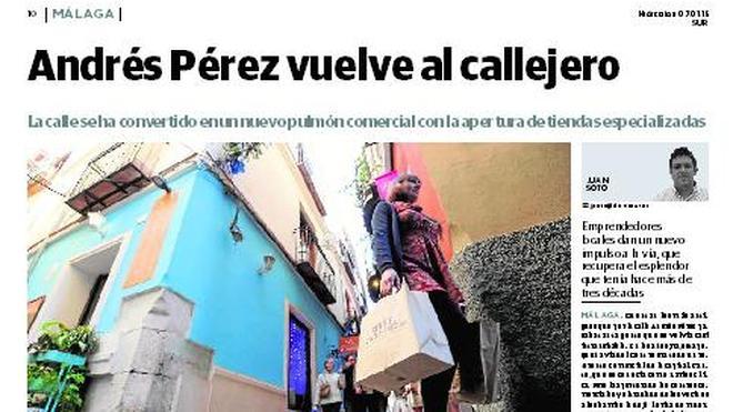 Andrés Pérez vuelve al callejero