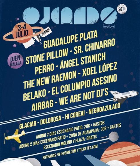 Guadalupe Plata y Stone Pillow se suman al cartel del Ojeando 2015