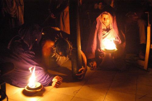 Todo preparado para el recogimiento con la Pasión de Casarabonela