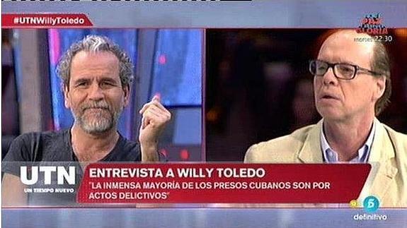 Willy Toledo se estrena con una gran bronca en Un tiempo nuevo