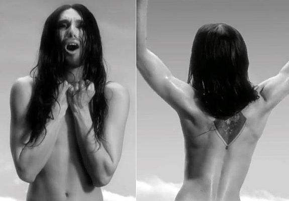 Conchita Wurst se desnuda para promocionar su primer disco