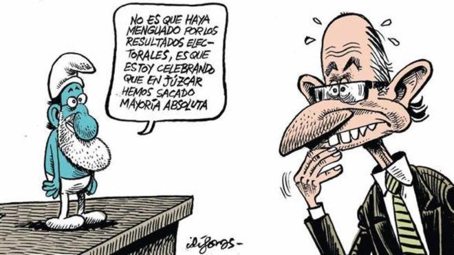 Mariano Rajoy se convierte en pitufo