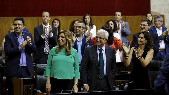 Susana Díaz: «Tiendo la mano a todos los partidos, a quien me ha votado y a quien no»