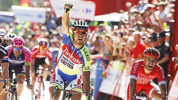 Sagan se desquita y gana la tercera etapa de La Vuelta