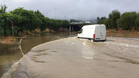 El día más lluvioso del año en Málaga
