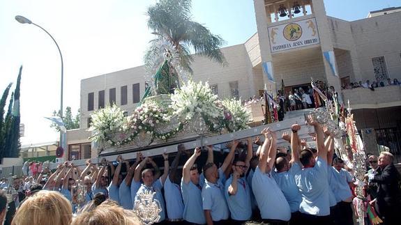 Procesión de la Virgen de la Cabeza en Palma-Palmilla