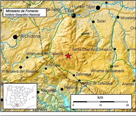 Un seísmo de 3,4 grados de magnitud se deja notar en Málaga