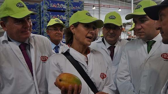 La ministra de Agricultura dice que garantizar el riego en el sector tropical es competencia de la Junta
