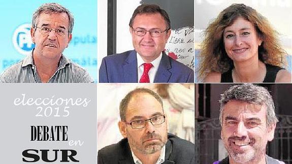 Cuenta atrás para el debate a cinco en SUR con los cabezas de lista al Congreso por Málaga