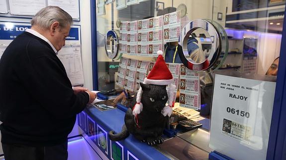 Aquí se vende el número de Lotería de Navidad de Mariano Rajoy