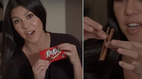 ¿Sabes comerte un Kit Kat correctamente? Una Kardashian te enseña a hacerlo