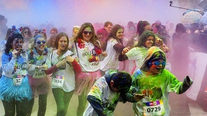 La carrera 'Holi Run' coloreará Málaga el domingo 14 de febrero