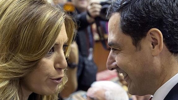 Juanma Moreno y Teresa Rodríguez ganaron más que Susana Díaz en 2014