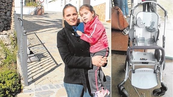 Roban y destrozan en Ronda la silla de una niña de siete años con síndrome de Rett