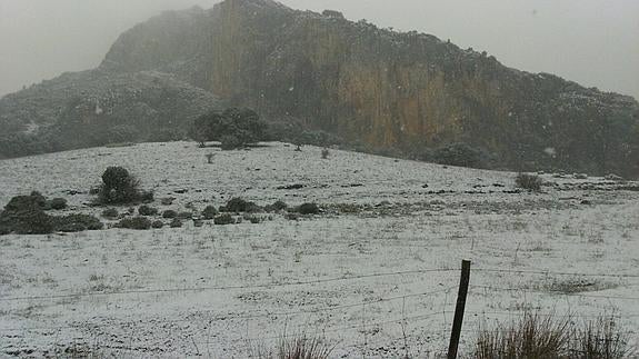 Así ha llegado la nieve a la Axarquía
