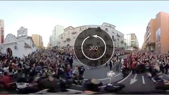 La Semana Santa de Málaga en 360º: Vídeo del traslado de Zamarrilla