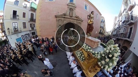 Foto 360º: salida del Resucitado