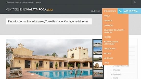 La web de los bienes de Roca registra más de un millón de visitas en tres días