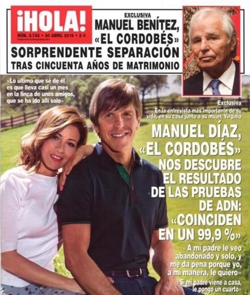 El Cordobés: pruebas de ADN y divorcio