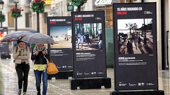 Instantáneas de la Málaga plató