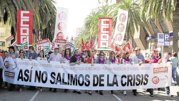 Los malagueños se manifestarán el día 1 de mayo contra la pobreza salarial y social