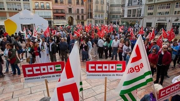 Málaga vive un Día del Trabajo reivindicativo y con acento electoral