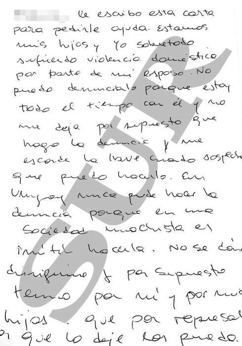 «Le escribo esta carta para pedirle ayuda, mis hijos y yo sufrimos violencia doméstica»