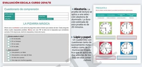 La Junta hace su examen a los alumnos de 2.º de Primaria y se mantiene firme contra las reválidas