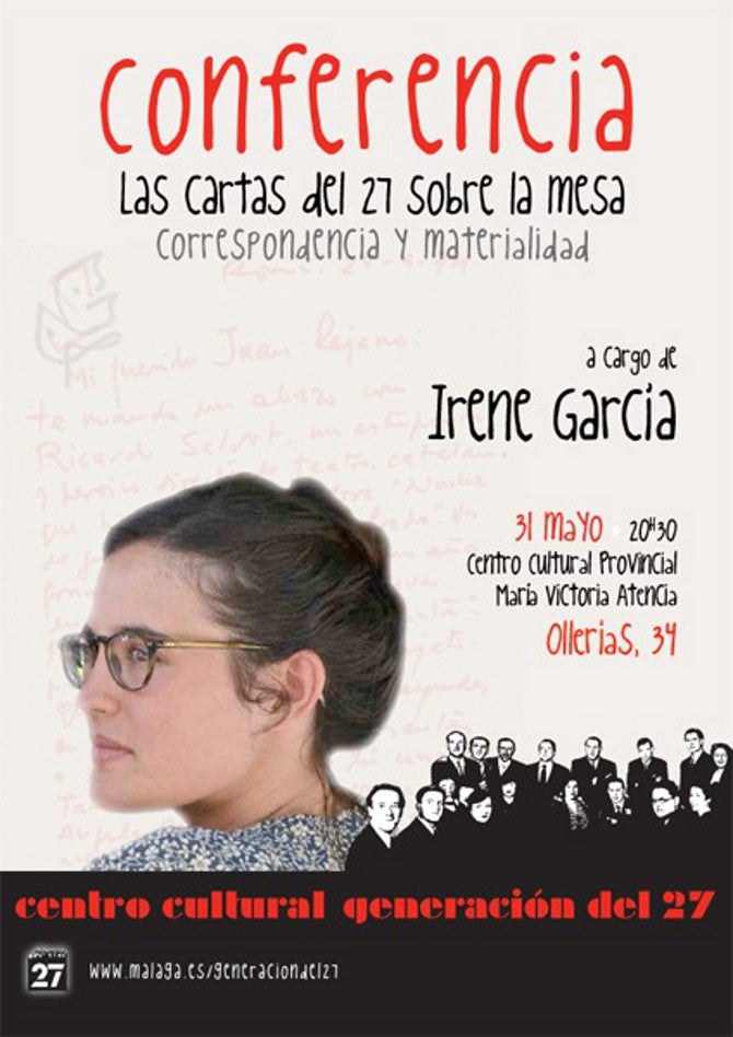 La correspondencia entre autores de la Generación del 27, al descubierto en una conferencia