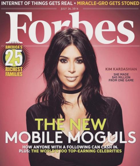 Kim Kardashian conquista Forbes