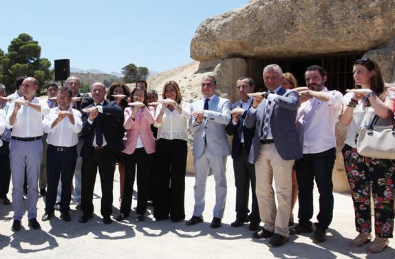 Susana Díaz pone a Los Dólmenes de Antequera como ejemplo de Cultura y Educación en Andalucía