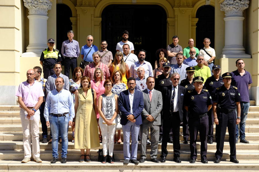 Málaga homenajea a las víctimas del atentado terrorista de Niza