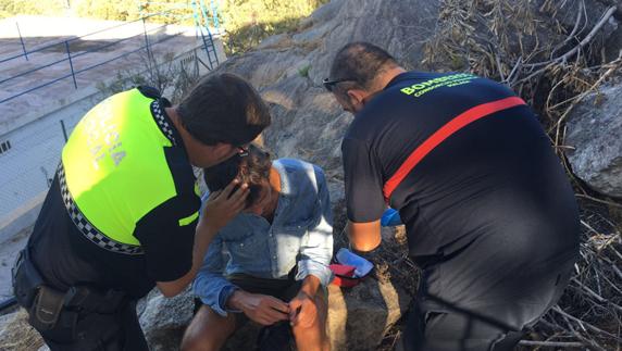 Rescatan a un senderista accidentado en la sierra de Frigiliana