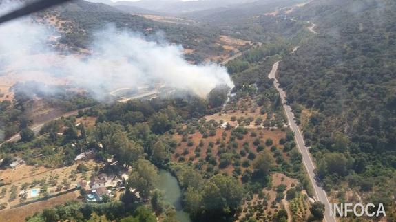 Se da por extinguido el incendio declarado el pasado viernes en Jimera de Líbar