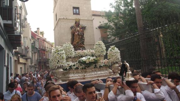 La Virgen de la Victoria aguarda ya en la Catedral el inicio de su novena