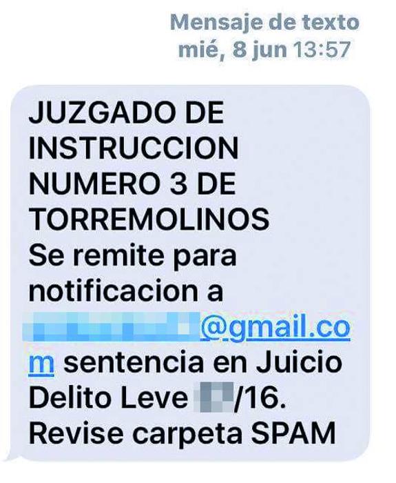 Se Entera Por Sms De Que Esta Condenada Por Un Juicio Del Que No Sabia Nada Diario Sur