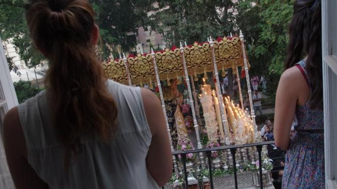 La Virgen del Monte Calvario recorre en procesión la Victoria por su 75º. aniversario