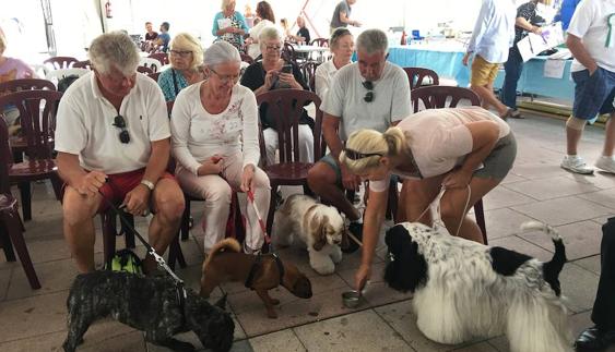 Duelo de sabuesos con un fin solidario en Nerja